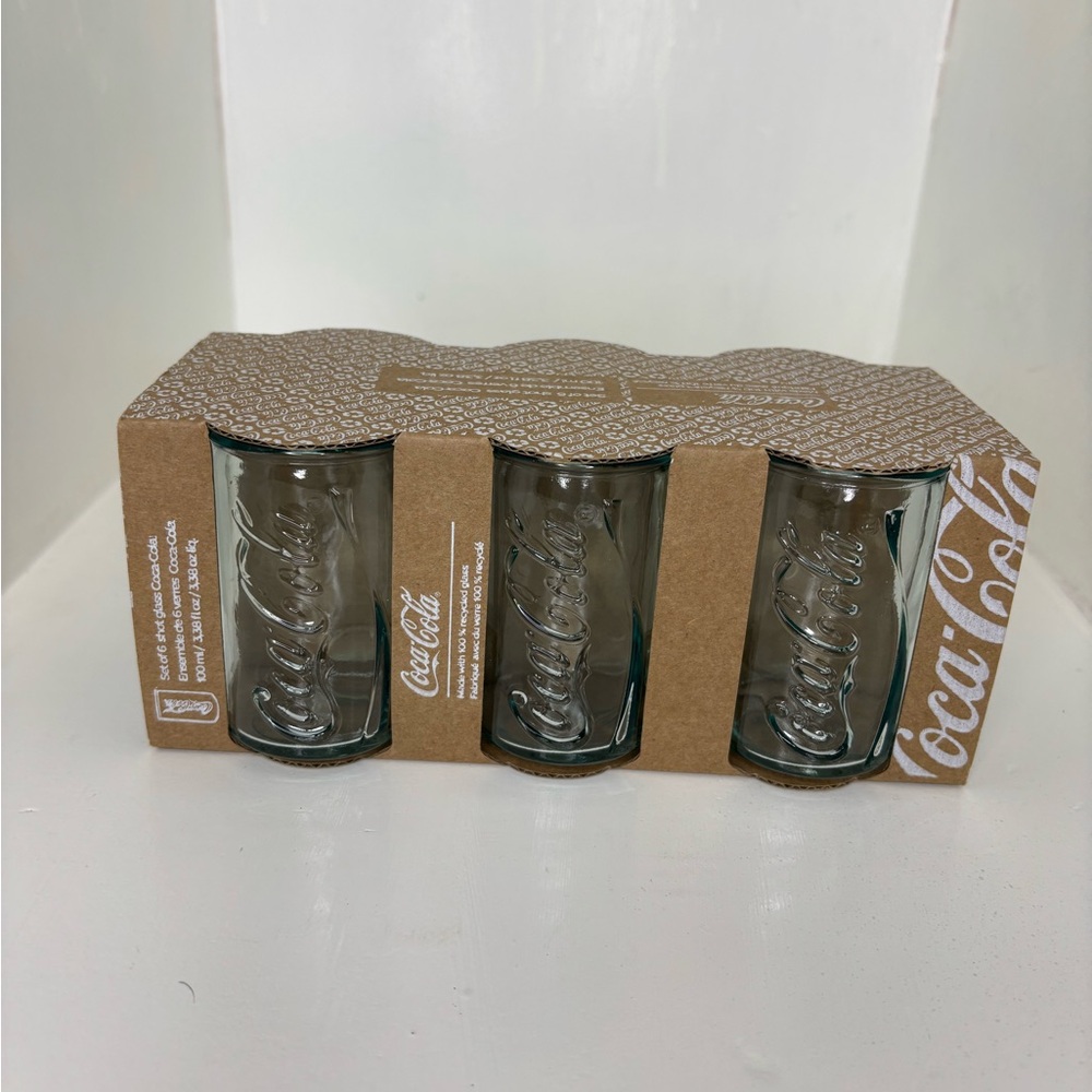 Coca-Cola Set of 6 Shot Glasses 100ml